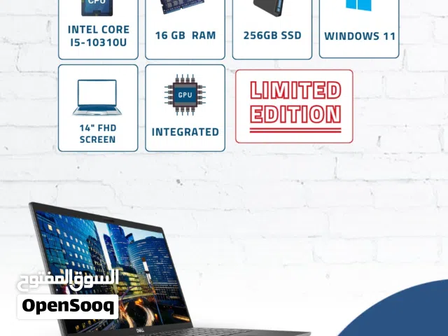 DELL Latitude 7410-معالج i5 جيل العاشر-16جيجا رام-256 جيجا-14 انش-وندوز 11 لابتوب ديل