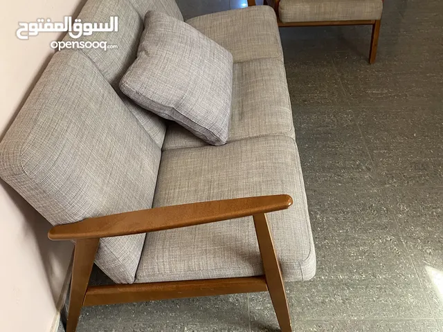 Morris sofa three-person plus a single-person sofa from IKEA gray clean lightly used