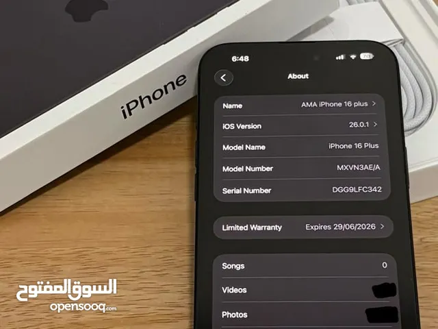 Apple iPhone 16 Plus 512 GB in Ras Al Khaimah