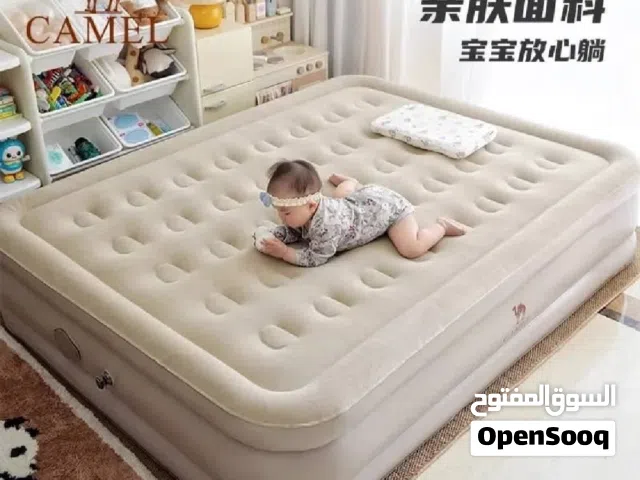 سرير هوائي قابل للنفخ مع جهاز النفخ