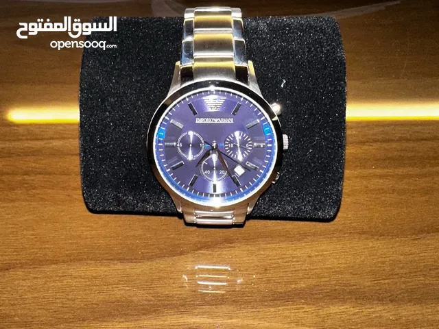 Emporio Armani AR2460 Men’s Chronograph Watch – Blue Dial, Stainless Steel