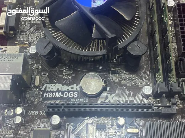 معالج وبورد ورام شغال ميه ميه i5-8Gb ram