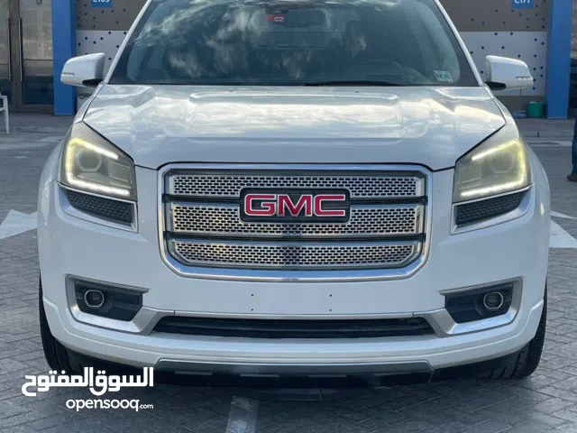جي ام سي اكاديا دينالي 2016 أبيض أمريكي GMC Acadia 2016 Denali white USA 2016 AWD سلندر 6