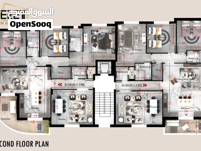 180 m2 3 Bedrooms Apartments for Sale in Amman Shafa Badran