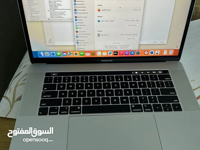 MacBook pro 15’ touch bar