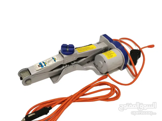 جيك  لرفع السيارات بشكل المقص ///كهربائي يعمل عن طريق بطارية السيارة او مخرج الولاعه