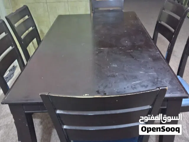 ميز طعام صاج يتكون من 6 كراسي