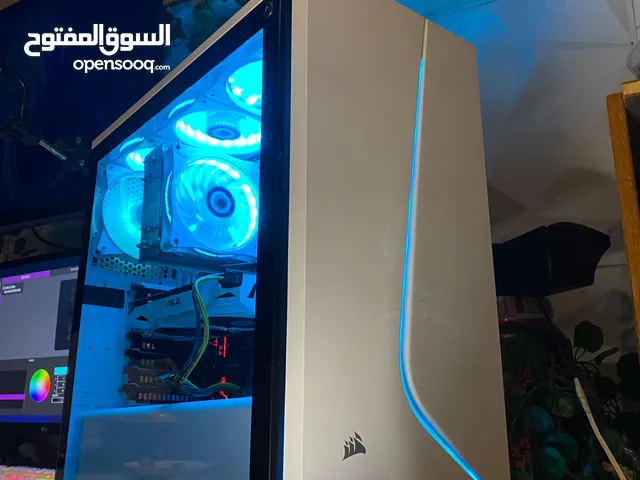 كمبيوتر ألعاب مكتبي – i5 / كرت GTX1060 6GB / رام 16GB / تخزين SSD+HDD / كيس CORSAIR RGB