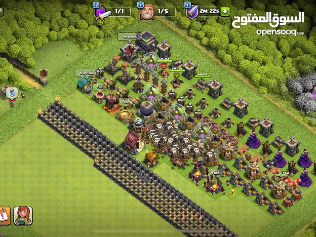 حساب كلاش اوف كلانس قرية لفل 9 ماكس قابل للتفاوض بسعر معقول