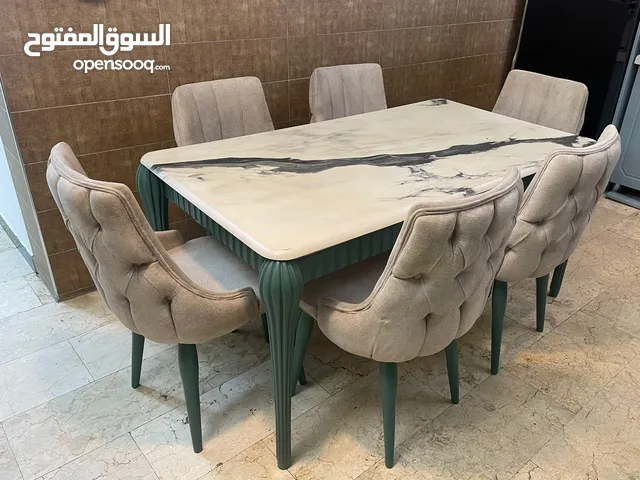 طاولة طعام خشب 6 كراسي – صناعة تركية
