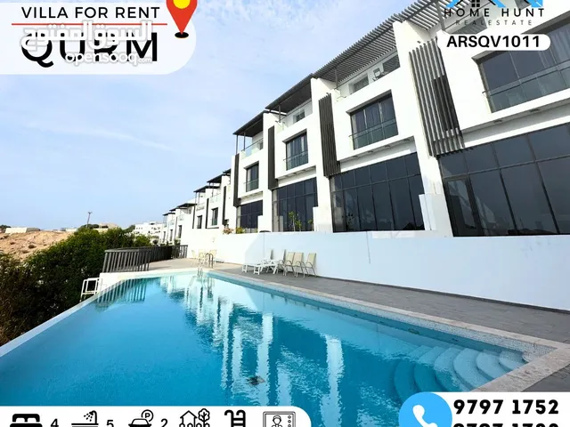 QURM  MODERN 3+1 BR VILLA WITH GREAT VIEWS AND SHARED INFINITY POOL