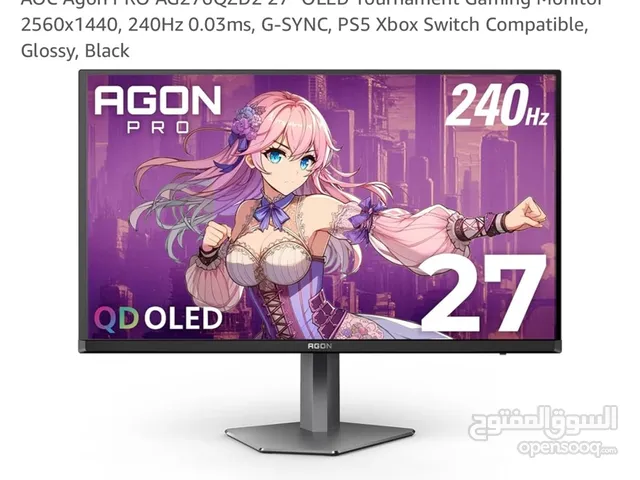 AOC Agon PRO AG276QZD2 27" OLED Tournament Gaming Monitor 2560x1440 240Hz 0.03ms G-SYNC