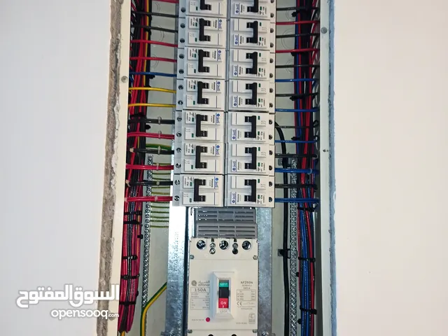 كهربائي مباني جميع اشغال الكهرباء تأسيس حسب المخطط تأسيس مكيفات اسبلت