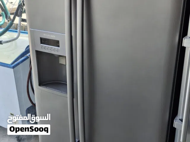 ثلاجه ال جي سايد باي سايد  صناعه بولندا حجم 511 لتر لون سلفر بحاله ممتازه والسعر شامل التوصيل