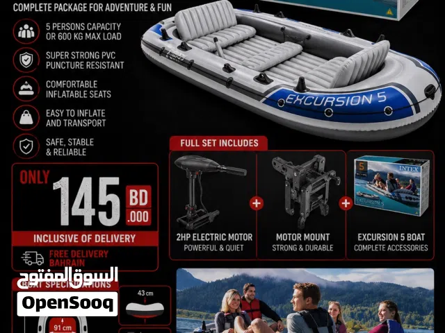Intex excursion 5 boat ( full set )