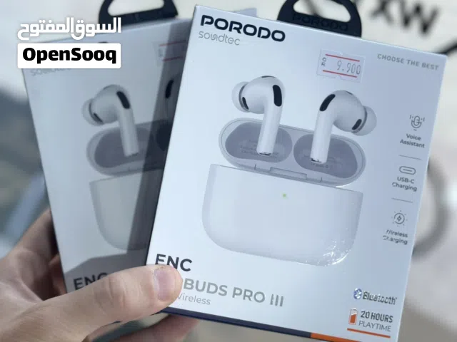 سماعات لاسلكية Porodo Soundtec ENC Earbuds Pro III