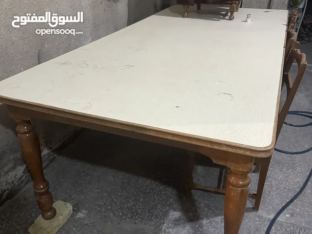 طاولة طعام (ميز طعام ) خشب صاج