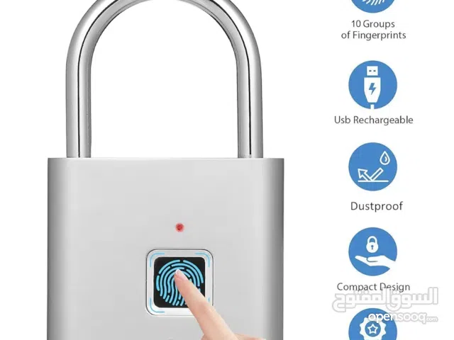 أمان منزلك أصبح ببصمة إصبعك، الحماية الذكية وصلت اليمن قفل ب 20 بصمة ومقاوم للقطع