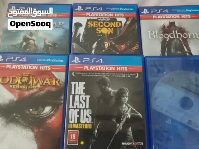 سبع اشرطة العاب سوني بلايستيشن 4 PS4 7 cd games
