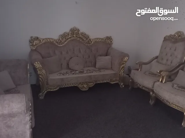 طقم كنب دمياطي 7مقاعد نظيف شبه الوكالة