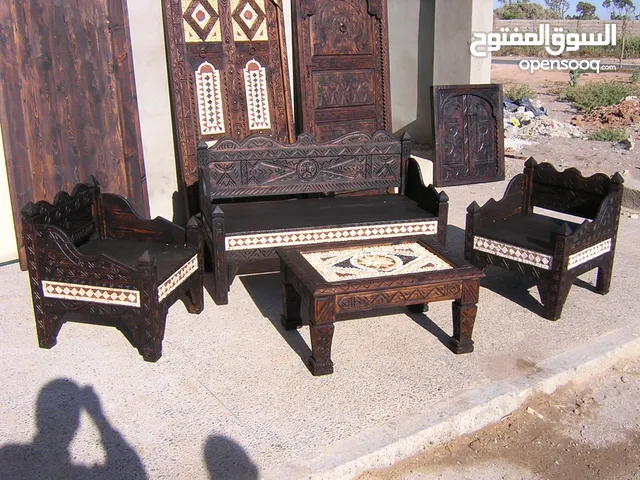 carved Wood moroccan sofa