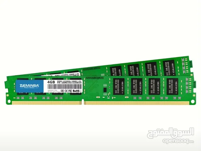 8GB (2x4GB(  إجمالي - RAM لـ Zeminba DDR3 طقم جديد في الكرتونة