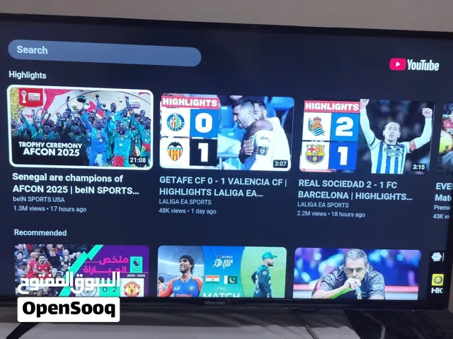 Hisense 43 inch smart led tv with remote with table stand