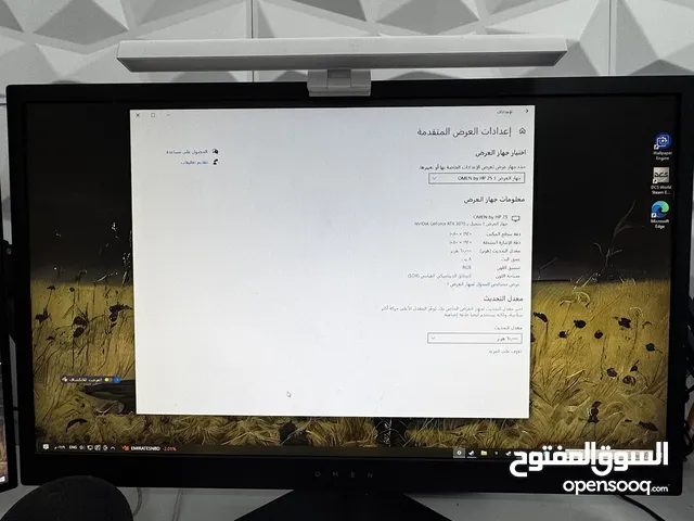 للبيع شاشتين نظيفات جداً، شغّالين بدون أي مشاكل – مناسبة للقيمنق أو العمل أو الدراسة