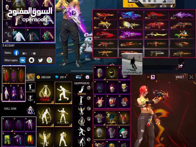 Free Fire Accounts and Characters for Sale in Marrakesh