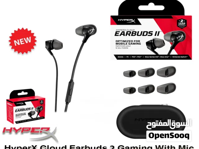 سماعة العاب هيبراكس HyperX Cloud Earbuds 2 Gaming