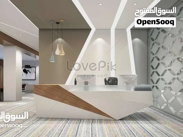 مكتب راقٍ للإيجار – مفروش بالكامل   Luxury Office for Rent (Fully Furnished)