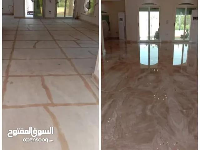 جلاية رخام وزليز وسيراميك وخرسانة وجميع انواع الأرضيات