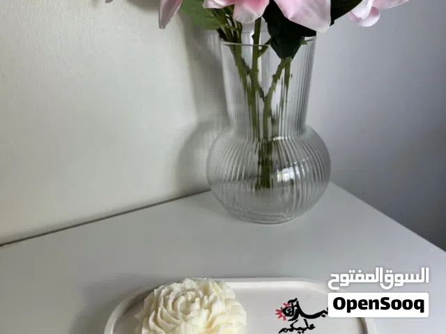 set of two candle and trinkit tray