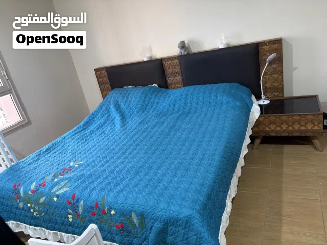 1 king bed 2 bedside tables dresser wardrobe mirror and clock without mattress