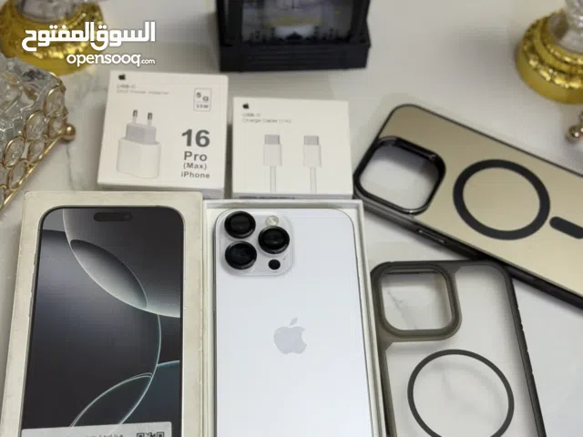 iPhone 16 pro max 256g بطارية 90 مش مفتوح ولا مصلح اصل جديد نموذج M شريحة فعلي وشريحة تفعيلية