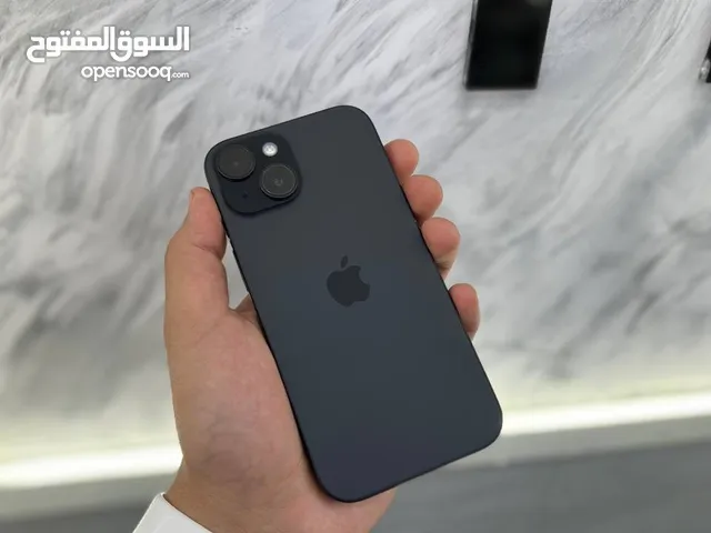 ايفون 15 128 جيجا لون اسود مميز مستعمل وكالة بطاريات عالية نسبة 91-100% مدخل خط اجهزة وكالة ومكفولة