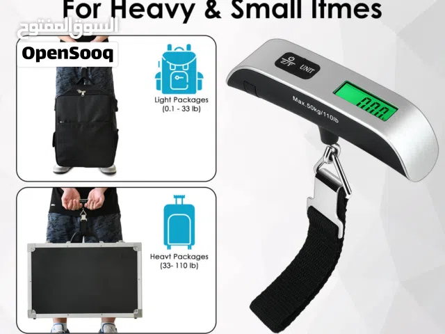 ميزان شنط حقائب السفر رقمي ديجيتال 50 كيلو ميزان وزن متعدد الاستخدام سهل الحمل و دقيق scale امتعه