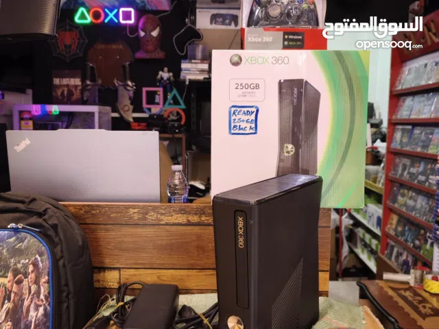 فقط اكسبوكس 360 مستعمل نظافة عالية دبل جوستك كامل الملحقات مع الكارتون.