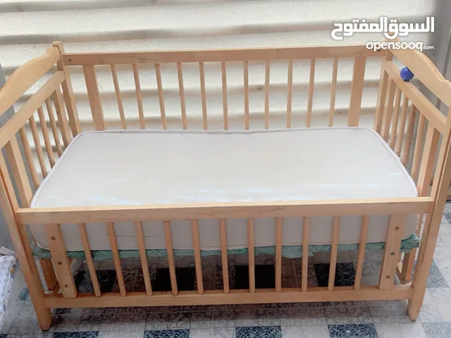 سرير طفل خشب زان اوربي مع المندر