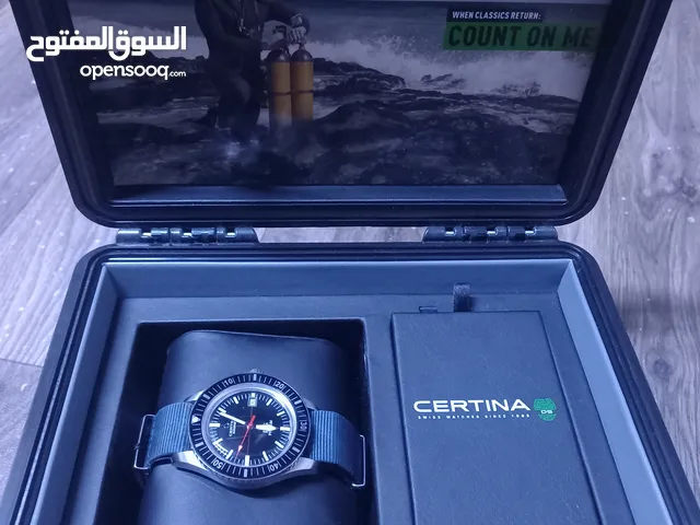 certina watch , blue in colour , with box new ,