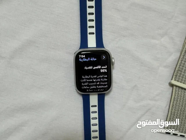 ساعه ابل سيريس8 ممتازه مقاس 41. ومعها 3 ستراب