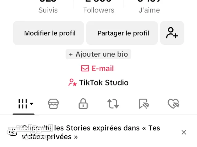 Tik tok account
