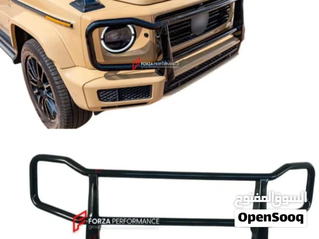 2019 _2023 mercedes G class front brush guard . Black .