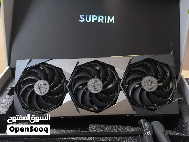 للبيع كرت 3070TI SUPRIM X الكرت نظيف كأنه جديد واستخدام قيمنق ومع جميع ملحقاته