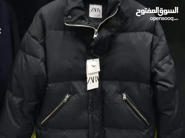 Zara puffer black jacket - جاكت بامب اسود زارا