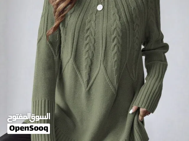 كنزة لانا ويست النسائية الصوفية بأكمام طويلة