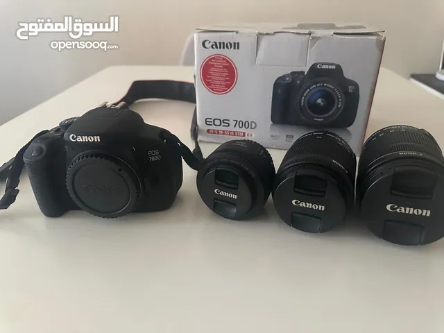 Canon 700D as a brand new with 3 canon lenses