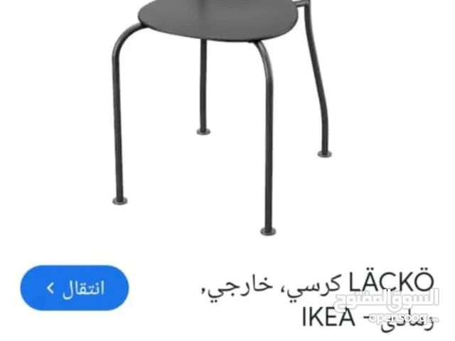 طاولات مطبخ وكراسي من lkEA حديداو للجلسات الخارجيه