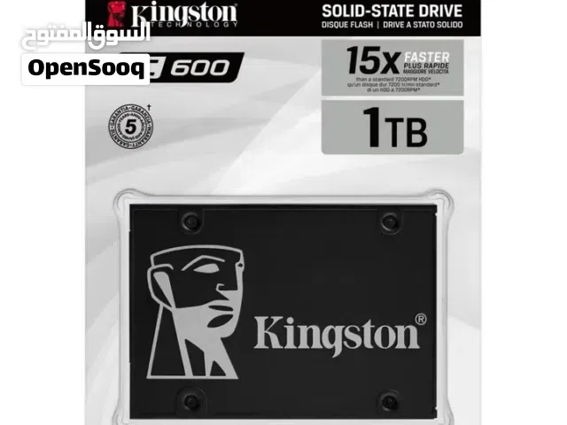 هارد دسك اس اس دي داخلي سريع 1000GB KINGSTON KC600 3D NAND 15X SPEED DESKTOP - LAPTOP GAMING SSD