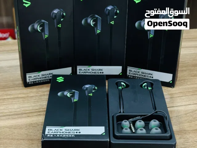 سماعة بلاك شارك للالعاب ومكالمات مسمار كوع مائل للأسفل  BLACK SHARK EARPHONES 2 3.5mm